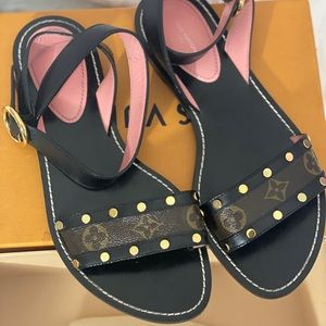 LOUIS VUITTON STRAP ON SANDALS
